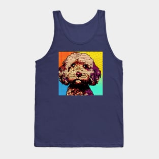 Poodle Cross  Pop Art Tank Top